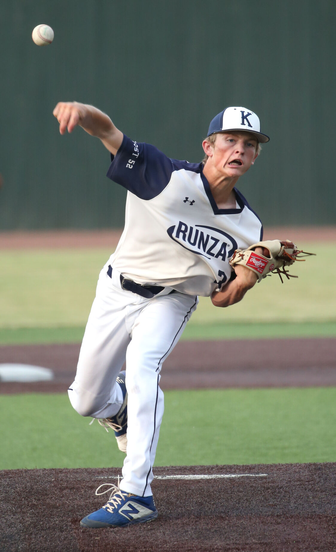 Lucas Wegner pitching